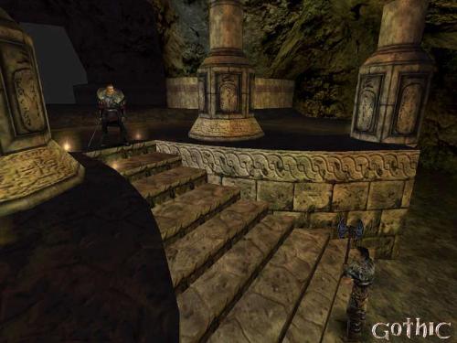 Gothic Duel - pic of gothic duel between Gorn and Conzales