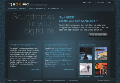 Soinific - Sonific blog widget. Soinific - Sonific blog widget.