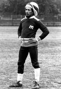Bob Marley - Bob Marley playing soccer. His favourite sport.