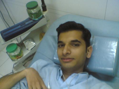 Blood Donor - This is immediately after i had donated blood at a blood bank. I myself took this photo with my new camera mobile