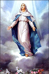Blessed Virgin Mary - This picture is the Assumption of the Blessed Virgin Mary into heaven