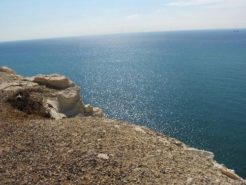Cyprus - At Petra tou Romiou, the birthplace of Aphrodite, in Cyprus