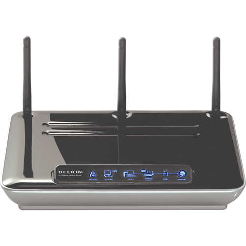 Belkin N1 Wireless Modem Router - Belkin’s installation routine veers from the norm so don’t try and plug it in and access it immediately with a web browser as you won’t get anywhere. You need to run the CD-ROM based setup utility first which will search for the router and request your ISP details, set up the wireless access point and reboot the unit ready for use. This process changes the router’s default IP address to the one listed in the manual and sets up the DHCP server to provide addresses in the same range. The setup routine only take few minutes to run after which you can then access the web browser management interface.  It soon becomes apparent that despite the above average price the router is a little short on features. You get the standard NAT/SPI firewall, which you can enable or disable for whatever reason and create up to twenty virtual server entries for routing certain inbound traffic to specific systems identified by their IP address. A single system can be placed in a DMZ where it circumvents the firewall and you can stop the WAN port responding to Pings from the Internet. The client IP filter feature could be useful as it enables you to designate ranges of IP addresses on the LAN and restrict access to the Internet or particular services permanently or to a basic schedule.