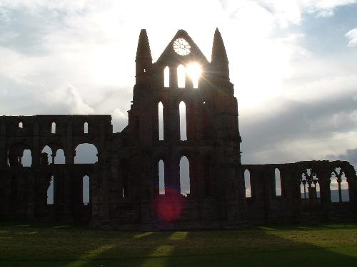 goth  - Whitby Abbey on the Yorkshire coast. Mentioned by Bram Stoker in Dracula