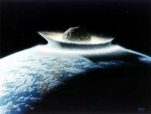 Asteroid Impact! - an asteroid impacting earth and destroying our beautiful planet!