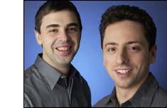 Google co-founders - Google co-founders Sergey Brin and Lawrence Page