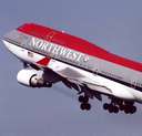 Plane - Northwest airlines plane taking off