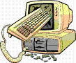 Smashed Computer - a computer with the keyboard thru the monitor Smashed Computer - a computer with the keyboard thru the monitor
