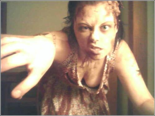 walking dead girl - this WAS halloween.