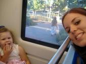 Picture taken on light rail - These are 2 of my daughters. The oldest took the picture from her cell phone while riding on light rail.