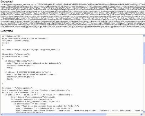 eval gzinflate base64_decode - Result decode eval gzinflate base64_decode