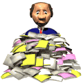 lots of work - this man has lots of works  please help him
