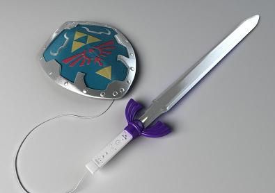 Zelda wii sword - a sword and shield for play to zelda