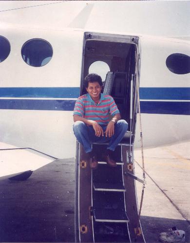 Aerial survey - I was inspecting an aerial photography project in Denpasar, Bali, long time ago. This picture showing the small aircraft, Taurus King Air, I used to take aerial photos.