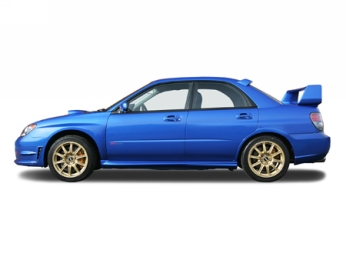 Subaro Impreza WRX STi - All Subaro Models are equipped with Symmetrical All-Wheel Drive as standard equipment, providing a traction and handling  advantage over front-wheel drive and rear wheel drive vehicles.