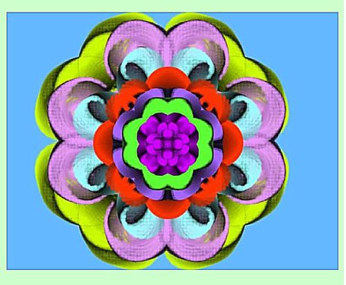 metallic daffodil - This is an experimental digital art which resulted like a metallic daffodil.