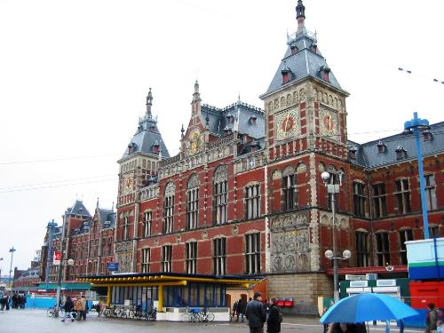Amsterdam Central Station - Amsterdam Central Station is the main train station, a hub of transportation to and from Amsterdam.