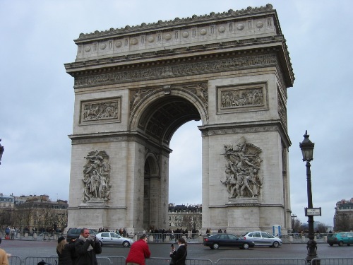 Arc de Triomphe - The Arc de Triomphe in Paris is the second largest triumphal arch in the world. It was commissioned by Emperor Napoleon I in 1806 to commemorate his many military victories.
