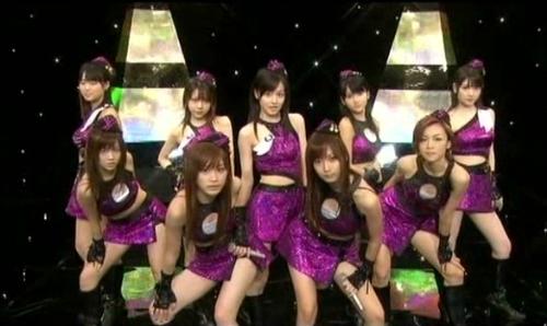 Morning Musume on the Jaopanese TV show Utaban - The most recent Morning Musume single can be seen if you consult the following blog: (http://www.writingup.com/blog/Radicalpatriot). The single in question is called 'Egao Yes Nude.'