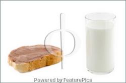 bread and milk is the best - bread and milk