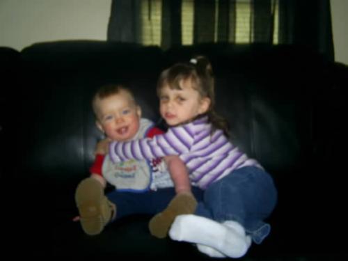 my babies - my son kody and daughter skyler