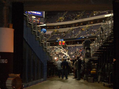Washington Wizards - Tunnel leadinf from the locker room to the court.