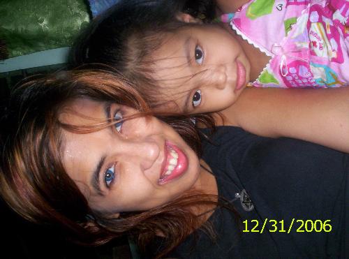 Me and my daughter - I love my daughter and wouldn't give her up for anything.