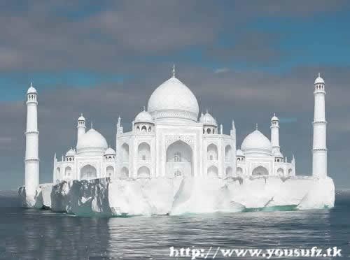 future tajmahal - hey look at this image.......... it shows you the tajmahal in river water. how nice it is na?