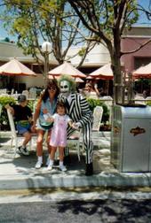 Universal Studios - Me and Ashley at Universal Studios with Beetle Juice