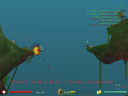 Soldat - This is a picture of a 2D online game! SoldaT, as you can see, is a shooter game! Very nice game!! I Like a lot!!