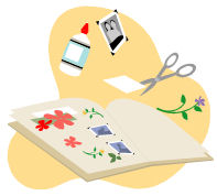 scrapbook - clip art of a scrapbook