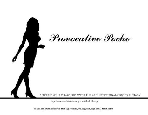 Provocative Poche - The Provocative Poche advertisement for Architectionary.com.