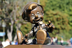 Pinocchio in disney - here is the picture of pinocchio of disneyland