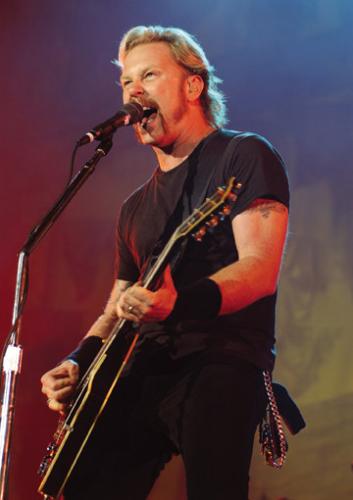 James Hetfield - James Hetfield from Metallica, performing live.