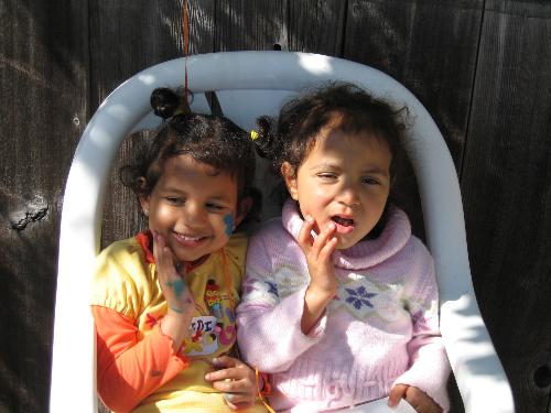 My daughter with her freind - my daughter with her freind