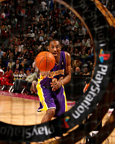 Kobe Bryant in Skills Challenge 2007 - Kobe Bryant from the Los Angeles Lakers plays in Skills Challenge 2007 at NBA All-Star Saturday.