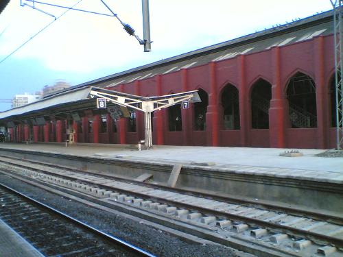 Indian Railway station  - Snap shows a typical Indian railway station for local trains.