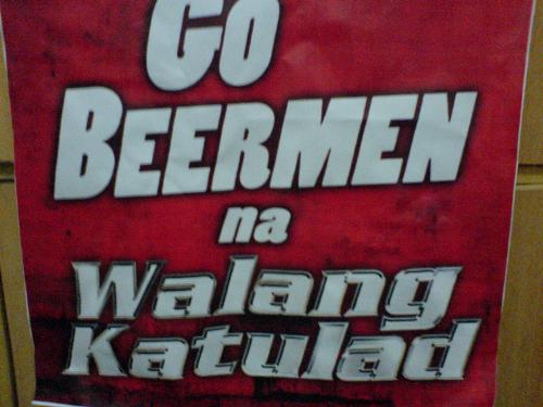 san miguel beermen - got this at the PBA finals game 5 (02.21.07) - which the beermen lost. huhu =((