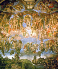 End Times - The Last Judgement - Fresco in the Sistine Chapel by Michelangelo