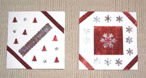 Handmade Christmas cards by Hezoid. - Two handmade christmas cards by Hezoid.