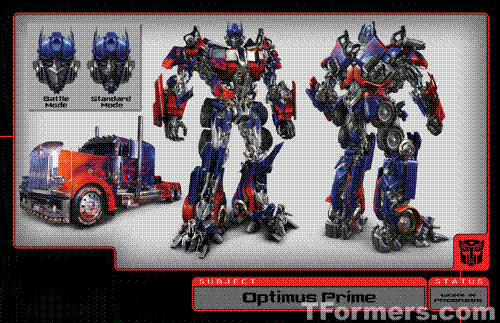 optimus prime - transformation
