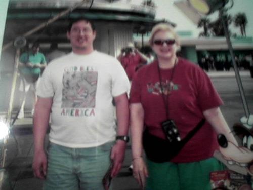 Me and mom - Here is a picture of me and my mom taken at Disneyworld a few years ago. Me and my parents always have a good time when we get to go away together.