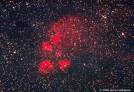 catpaw nebula - it's a nebula, where stars form out of it.