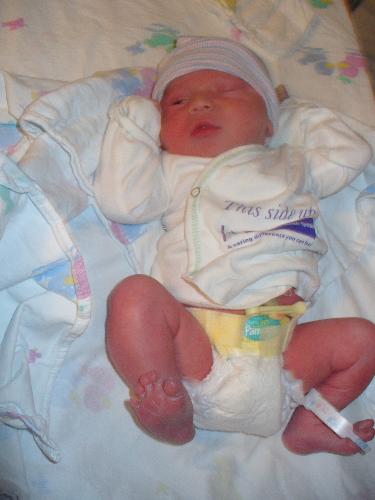 Our new born, Feb. 1, 2007 - His name is Titus Benjamin