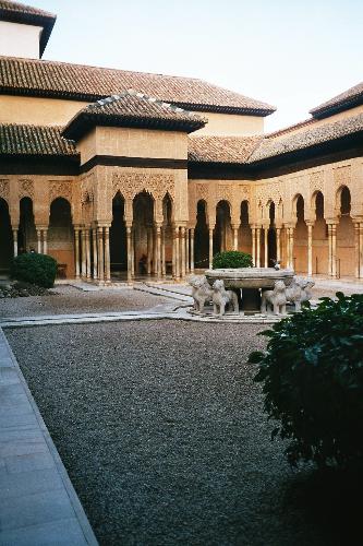 Courtyard, Alhambra - holiday snap of a courtyard, Alhambra