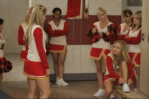 Hayden Panettier as cheerleader - Hayden Panettier as cheerleader in dressingroom In the series Heroes