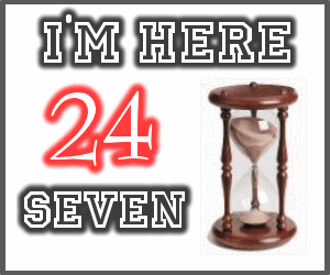 imhere24seven - my new hobby is being on this website 24/7.