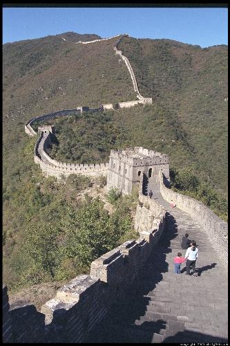 Great Wall of China - The Great Wall is the world's longest man-made structure, stretching over 6,352 km (3,948 miles) from Shanhai Pass in the east to Lop Nur in the west, along an arc that roughly delineates the southern edge of Inner Mongolia.