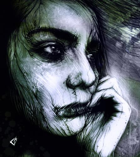 Sad Garl - Wonderful photoshop art