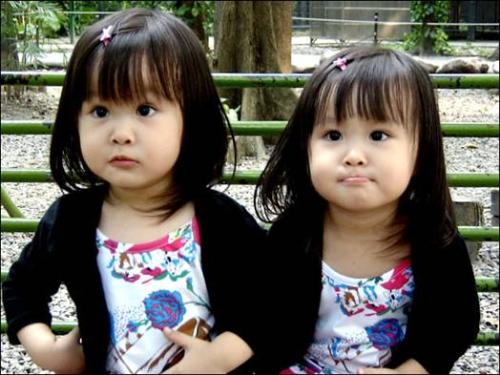 twins - hi,   don't they are cute